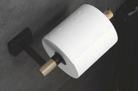 Держатель для туалетной бумаги подвесной Rose RG3005H, Золото с черным
