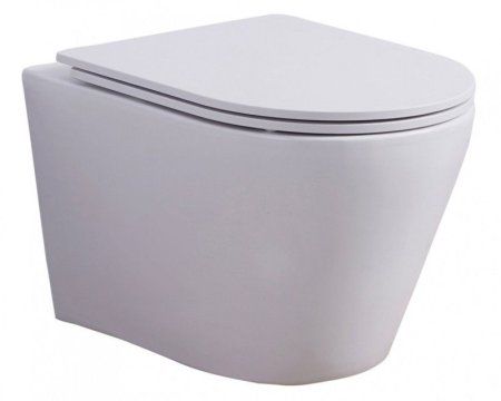 Унитаз подвесной Esbano Clavel безободковый, белый матовый