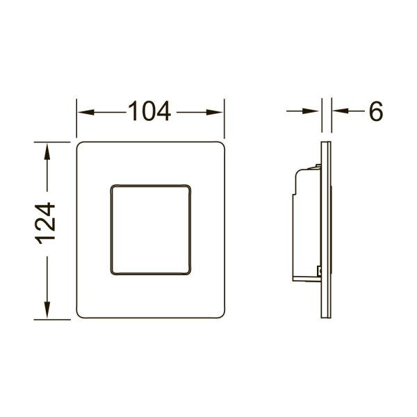 Кнопка смыва Tece TECEsolid Urinal 9242431 хром глянцевый