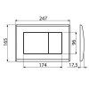 Кнопка смыва AlcaPlast  M278 черный матовый
