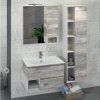 Тумба-умывальник COMFORTY "Турин-75" дуб бежевый с раковиной COMFORTY 75E