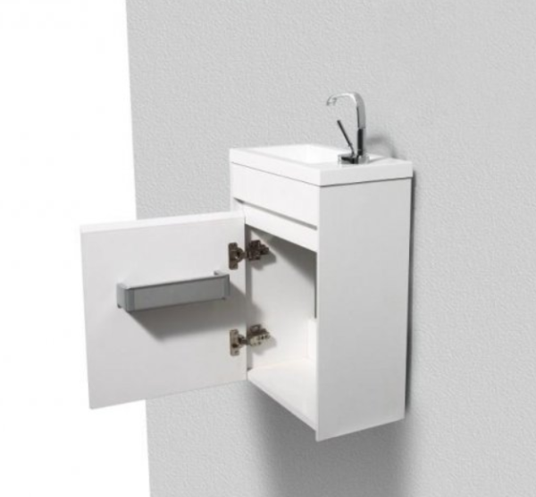 Тумба под раковину BelBagno Pietra Mini PIETRA MINI-400-1A-SO-BL-L 40 L bianco lucido