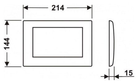 Кнопка смыва Tece Planus 9240312 белая матовая