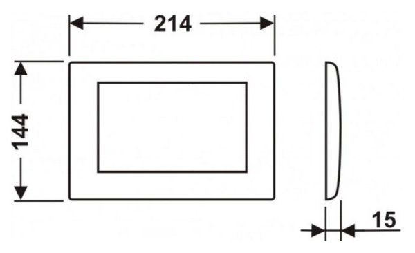 Кнопка смыва Tece Planus 9240312 белая матовая