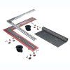 Решетка Tece TECEdrainline Steel II 611082 100х100 угловая, нержавеющая сталь глянцевая