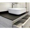 Тумба-умывальник COMFORTY Comforty Прага-90 дуб белый со светло-серой столешницей с раковиной Comforty T-Y9378