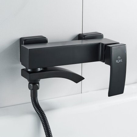 Смеситель для ванны Rose R1SZ55VV2HFT, черный