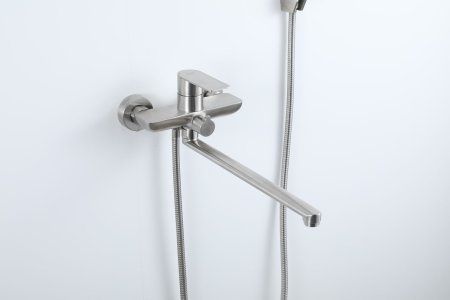 Смеситель для ванны Frap F22806, однорычажный, сатин