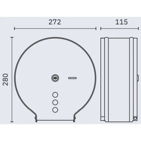 Диспенсер туалетной бумаги Nofer Industrial 05006.S