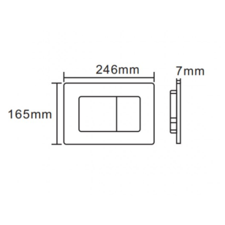 Кнопка смыва Cerutti SPA CR03BS сталь матовая