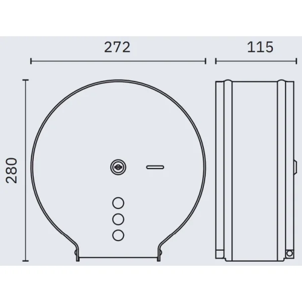 Диспенсер туалетной бумаги Nofer Industrial 05006.S