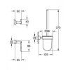 Набор аксессуаров для ванной Grohe Essentials Cube 40757001 3 предмета