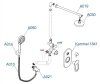 Встраиваемая душевая система WasserKRAFT A16830 хром