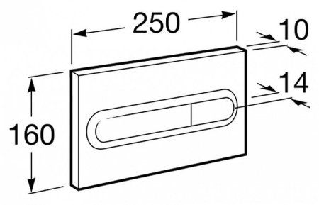 Кнопка смыва Roca PL1 890095001 хром