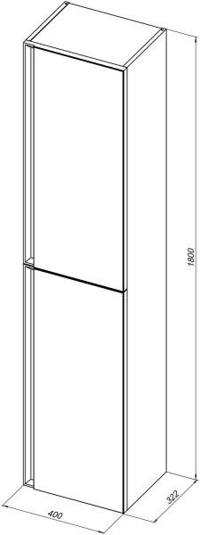 Шкаф-пенал Allen Brau Eclipse 40 1.E1005.WM 2.0 белый матовый