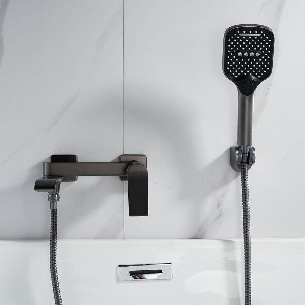 Смеситель для ванны Shevanik S41 S4WO10OC2TCE оружейная сталь