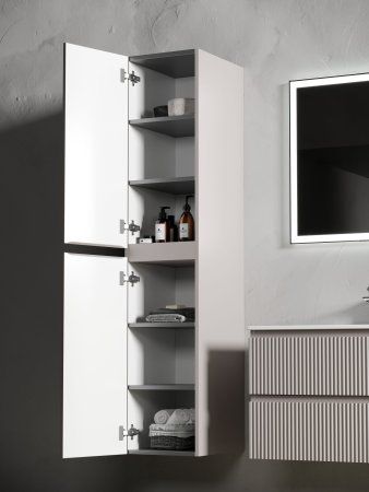 Шкаф-пенал SANCOS Snob R подвесной Doha Soft, 350х350х1650 мм,  PSNR35SM