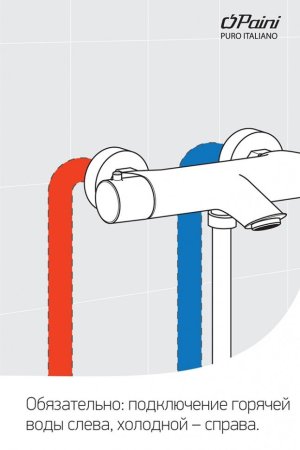 Смеситель для ванны Paini Cox без аксессура с термостатом