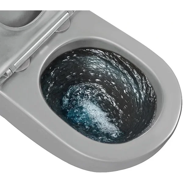 Унитаз подвесной GID Tr2122TF-Lgm безободковый, торнадо, с сиденьем микролифт, серый матовый