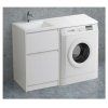 Тумба с раковиной BelBagno Kraft KRAFT-LVD-580/1200-2C-PIA-BO120 bianco opaco