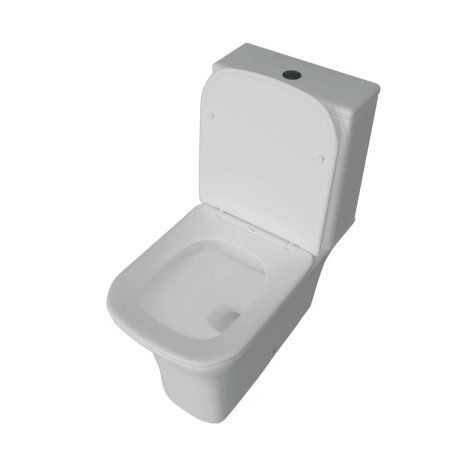 Унитаз напольный Teymi Helmi Pro безободковый, сиденье микролифт T40305