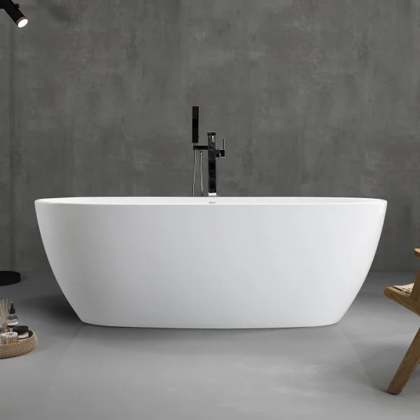 Акриловая ванна Abber AB9265-1.7 170x80 см, отдельностоящая, белый