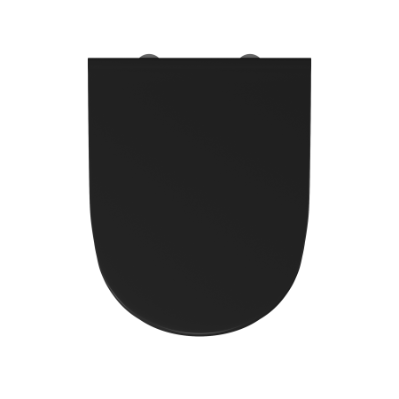 Унитаз подвесной безободковый D&K Matrix DT1396025, 490*370*360мм, сиденье микролифт, черный