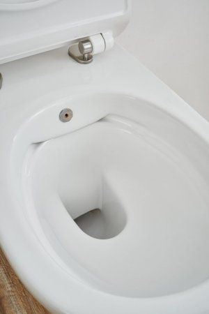 Унитаз подвесной SSWW CT2039V-B с тонкой крышкой, с функцией биде, белый глянцевый