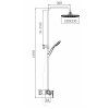 Душевая система Comforty, FF074R-CGT, графит