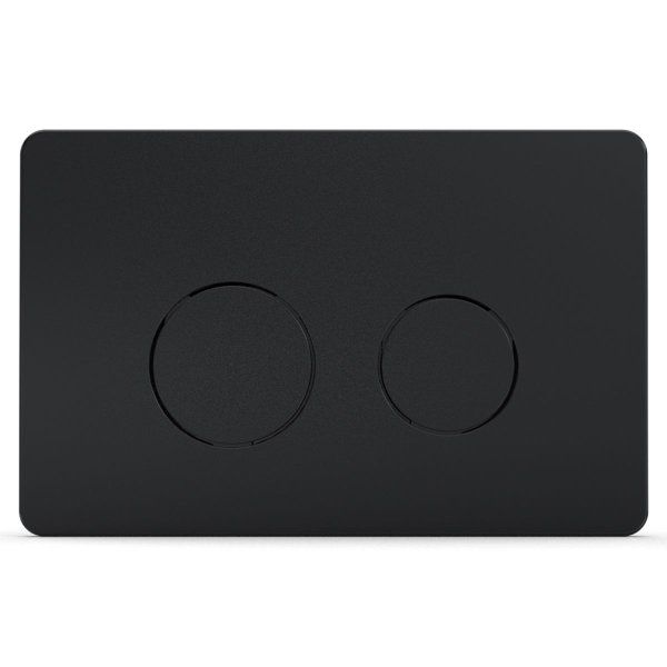 Кнопка смыва Azario 24.7х2.4х16 , пластик, цвет Черный матовый (AZ-8200-0087/AZ-P57-0190)