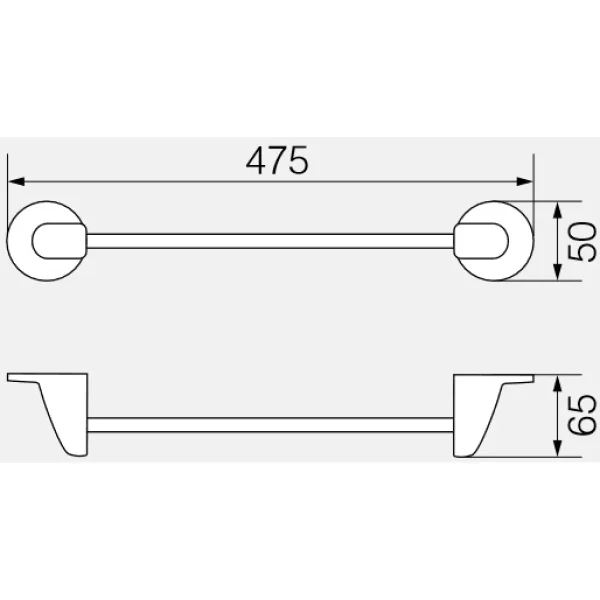 Полотенцедержатель 47,5 см Veragio Oscar Bronzo OSC-5220.BR