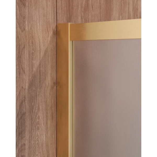 Душевой уголок Cezares Molveno MOLVENO-A-2-90-P-BORO 90x90 см, профиль золотой матовый, стекло текстурное