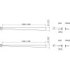 Рейка AlcaPlast APZ903M/1200 L для пола с уклоном