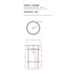 Столешница ArtCeram Vogue TFA011 94 мраморная, calacatta gold