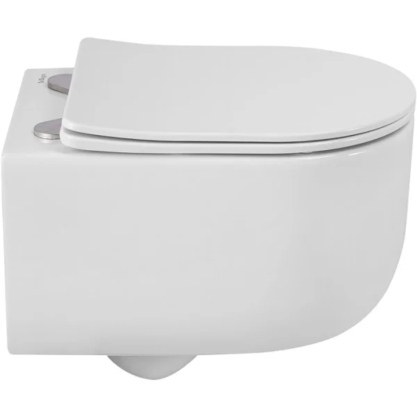 Унитаз подвесной BelBagno Soft BB084CH-TOR/SC безободковый, торнадо, с сиденьем микролифт, белый