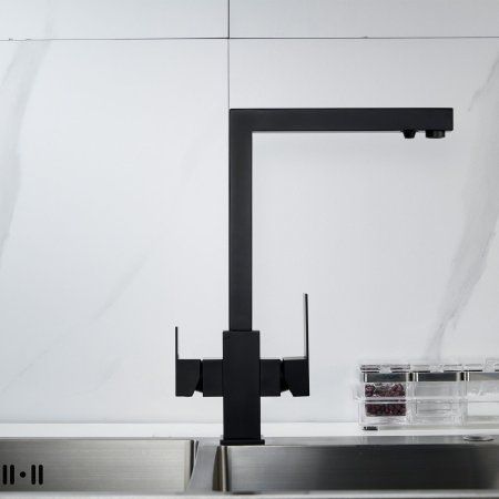 Смеситель для кухни Shevanik S1JR48QLH, Черный