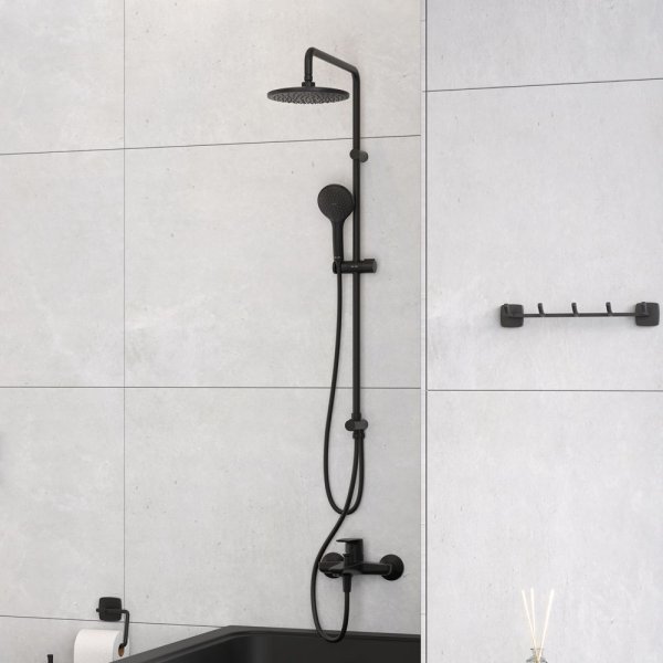 Комплект для ванной комнаты, зона помывочной AM.PM Gem WK90GI, Черный; серый