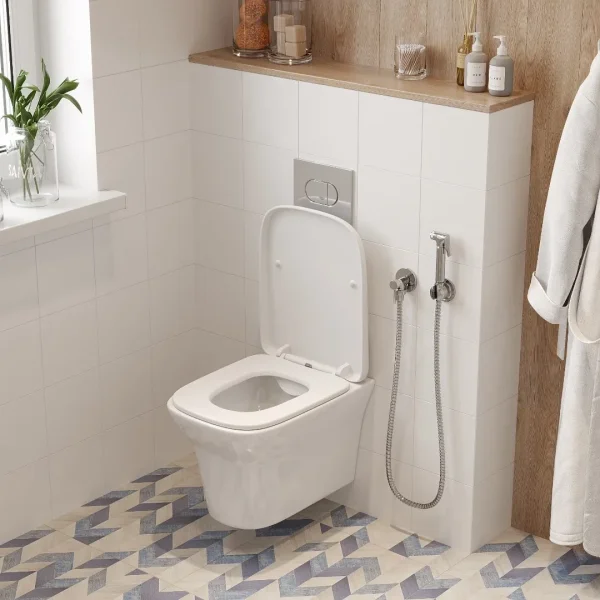 Унитаз подвесной Ceruttispa Ami Aria CT8780 безободковый, с сиденьем микролифт, белый