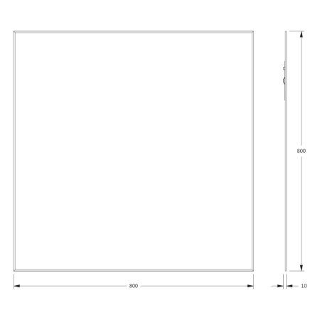 Зеркало Evoform Standard BY 0221 80x80