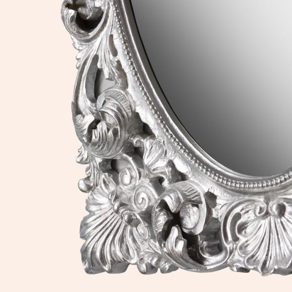 Зеркало Tiffany World Barocco Decoro 73 H871 поталь сусальное серебро