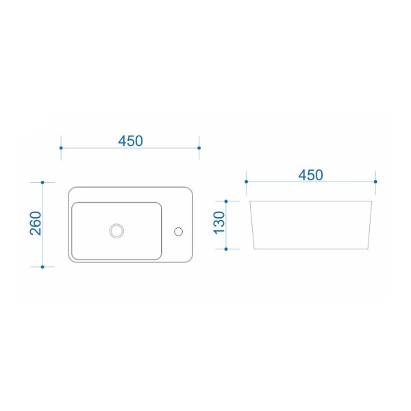 Раковина подвесная Maretti AR13PD30-844, белая