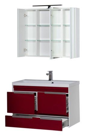 Мебель для ванной Aquanet Тиволи 00180058 100 бордо