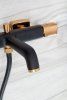 Смеситель для ванны и душа REA SALTO BLACK / ROSE GOLD черный/розовое золото настенный, REA-B6352
