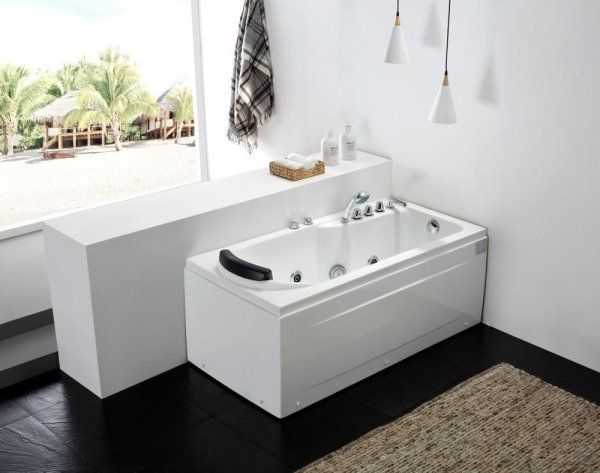 Акриловая ванна Gemy G9006-1.7 B R с гидромассажем