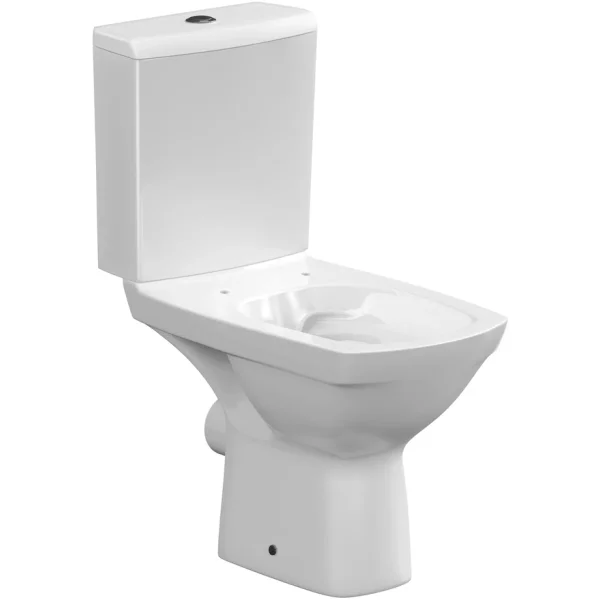 Унитаз-компакт Cersanit Carina KO-CAR011-3/5-COn-S-DL безободковый, с сиденьем микролифт, белый