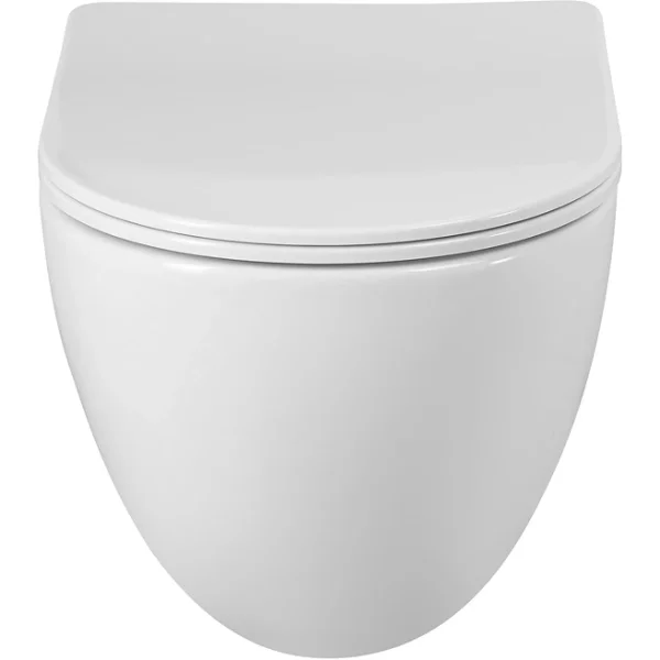 Унитаз подвесной BelBagno Amanda BB051CH-TOR-FC/SC безободковый, торнадо, с сиденьем микролифт, белый