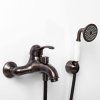 Смеситель для ванны WasserKRAFT Isar 1300 1301 темная бронза