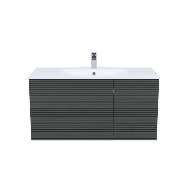 Тумба с умывальником, подвесная, 100 см, темно-серый, Bild, IDDIS, BIEYL1MY0GKB0iXU95SPK