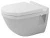 Унитаз подвесной Duravit Starck 3 22000900001-WG антигрязевое покрытие