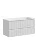 Тумба подвесная SANCOS Snob T 995х445х500, c двумя ящиками оснащенными доводчиками, Bianco, SNT100W
